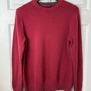 Croft and Barrow comfy red crewneck sweater business casual in size Medium